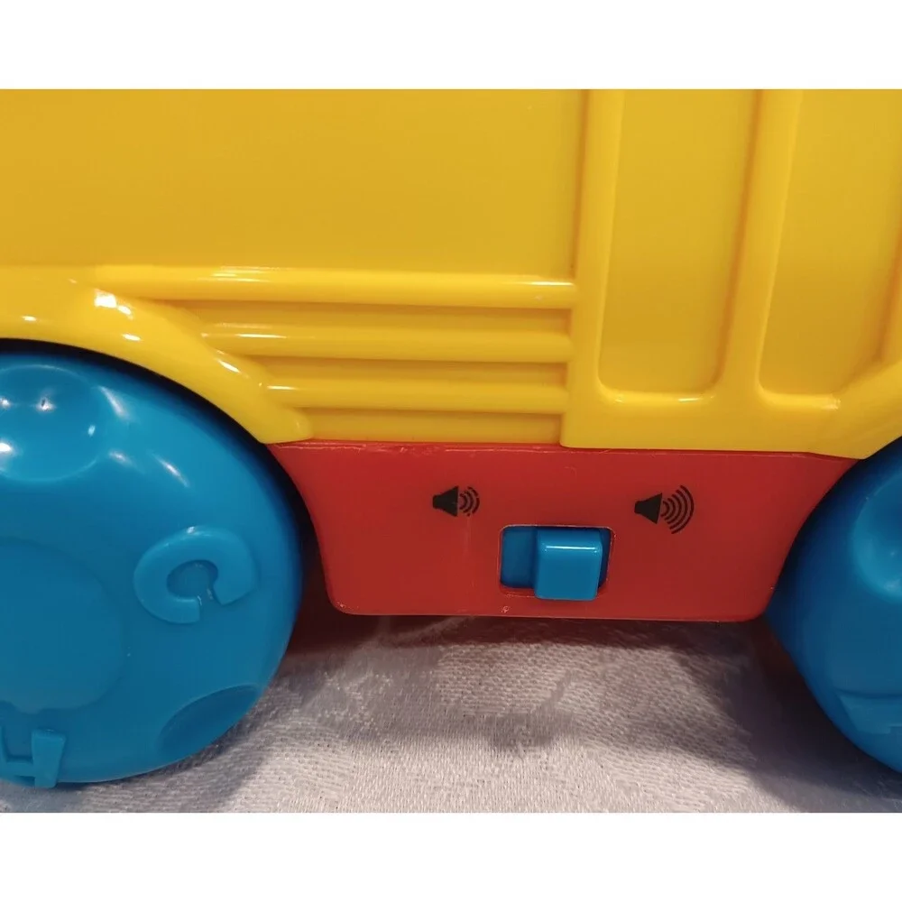 FISHER PRICE BABY SMARTRONICS NURSERY BUS POPPIN PALS TOY - WORKS - VINTAGE 1999